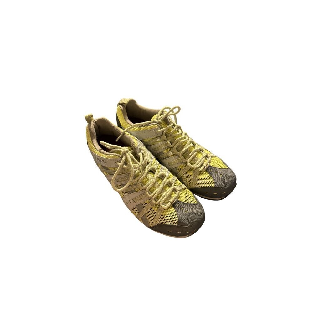 Merrell Mykos Lime Yellow & Gray Breathable Outdoor Hiking Shoes Sz 11